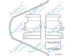 APEC braking KIT1027 priedų komplektas, stabdžių trinkelė 
 Stabdžių sistema -> Būgninis stabdys -> Dalys/priedai