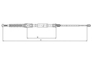 TEXTAR 44044800 trosas, stovėjimo stabdys 
 Stabdžių sistema -> Valdymo svirtys/trosai
1T0609721F, 1T0609721G, 1T0609721H