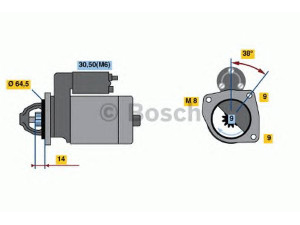 BOSCH 0 001 113 006 starteris 
 Elektros įranga -> Starterio sistema -> Starteris
46430785, 7772459, 7796598, 46430785
