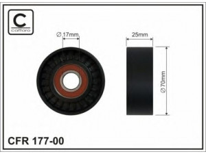 CAFFARO 177-00 įtempiklio skriemulys, V formos rumbuotas diržas 
 Diržinė pavara -> V formos rumbuotas diržas/komplektas -> Įtempiklio skriemulys
1352451, 1367254, 4M5Q6A228ED