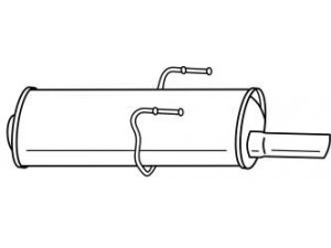 AKS DASIS SG45662 galinis duslintuvas 
 Išmetimo sistema -> Duslintuvas
1726AQ