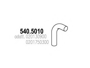 ASSO 540.5010 išleidimo kolektorius 
 Išmetimo sistema -> Išmetimo vamzdžiai
20130900