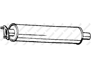 BOSAL 154-421 priekinis duslintuvas 
 Išmetimo sistema -> Duslintuvas
1237286, 1253558, 1309150, 1356205