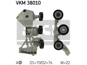 SKF VKM 38010 įtempiklio skriemulys, V formos rumbuotas diržas 
 Diržinė pavara -> V formos rumbuotas diržas/komplektas -> Įtempiklio skriemulys
166 200 06 70, 166 200 09 70, 668 200 05 70