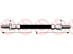 BREMBO T 44 007 stabdžių žarnelė 
 Stabdžių sistema -> Stabdžių žarnelės
1987476595, 14621, BFH4444, PHC193