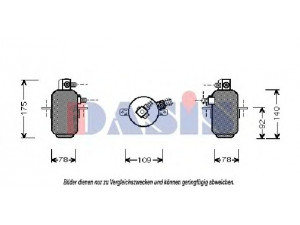 AKS DASIS 800650N džiovintuvas, oro kondicionierius 
 Oro kondicionavimas -> Džiovintuvas
1238300083, 1238300383, 1238300683