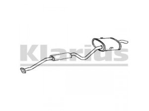 KLARIUS 270469 galinis duslintuvas 
 Išmetimo sistema -> Duslintuvas
174307A730, 174307A731