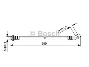 BOSCH 1 987 481 223 stabdžių žarnelė 
 Stabdžių sistema -> Stabdžių žarnelės
46211 01G00