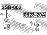 FEBEST SSB-002 skersinio stabilizatoriaus įvorių komplektas 
 Ašies montavimas/vairavimo mechanizmas/ratai -> Stabilizatorius/fiksatoriai -> Sklendės
20401-FA021, 21047-GA821