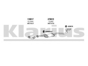 KLARIUS 210075E išmetimo sistema 
 Išmetimo sistema -> Išmetimo sistema, visa