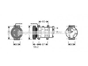 AVA QUALITY COOLING RTK324 kompresorius, oro kondicionierius 
 Oro kondicionavimas -> Kompresorius/dalys
7700856241, 7701499834