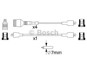 BOSCH 0 986 356 823 uždegimo laido komplektas 
 Kibirkšties / kaitinamasis uždegimas -> Uždegimo laidai/jungtys