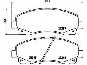 HELLA 8DB 355 019-601 stabdžių trinkelių rinkinys, diskinis stabdys 
 Techninės priežiūros dalys -> Papildomas remontas
45022SJCA00, 45022SJCA01