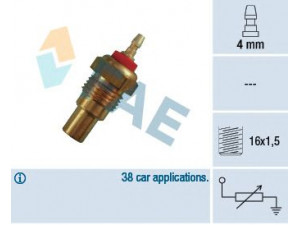 FAE 32160 siuntimo blokas, aušinimo skysčio temperatūra 
 Aušinimo sistema -> Siuntimo blokas, aušinimo skysčio temperatūra
83420-87701, 83420-87701-000, 37750-611-154