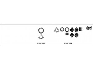 HJS MT-MA73 išmetimo sistema 
 Išmetimo sistema -> Išmetimo sistema, visa