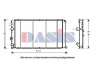 AKS DASIS 181770N radiatorius, variklio aušinimas 
 Aušinimo sistema -> Radiatorius/alyvos aušintuvas -> Radiatorius/dalys
7701046210