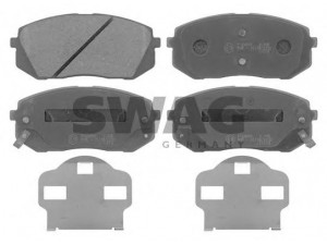 SWAG 91 91 6816 stabdžių trinkelių rinkinys, diskinis stabdys 
 Techninės priežiūros dalys -> Papildomas remontas
58101-1DE00