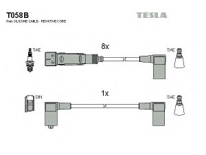 TESLA T058B uždegimo laido komplektas 
 Kibirkšties / kaitinamasis uždegimas -> Uždegimo laidai/jungtys