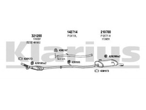 KLARIUS 630567E išmetimo sistema