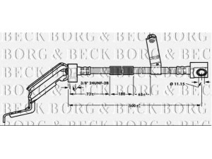 BORG & BECK BBH6931 stabdžių žarnelė 
 Stabdžių sistema -> Stabdžių žarnelės
4797620