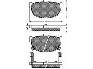 BSF 10489 stabdžių trinkelių rinkinys, diskinis stabdys 
 Techninės priežiūros dalys -> Papildomas remontas
4406090E90, 5830229A00, 5830229A10