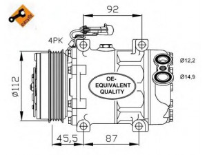 NRF 32701 kompresorius, oro kondicionierius 
 Oro kondicionavimas -> Kompresorius/dalys
6453SV, 71721759, 71721760, 71724759