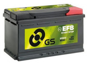 GS EFB115 starterio akumuliatorius 
 Elektros įranga -> Akumuliatorius