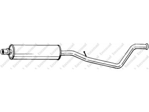 BOSAL 283-969 vidurinis duslintuvas 
 Išmetimo sistema -> Duslintuvas
1717.P6, 9800.525280, 1717.P6, 98-00525280