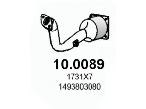 ASSO 10.0089 katalizatoriaus keitiklis 
 Išmetimo sistema -> Katalizatoriaus keitiklis
1493803080, 1731ER, 1731X7, 9653555580