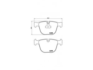 BREMBO P 06 050 stabdžių trinkelių rinkinys, diskinis stabdys 
 Techninės priežiūros dalys -> Papildomas remontas
34216783555, 34216794879