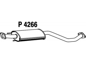 FENNO P4266 vidurinis duslintuvas 
 Išmetimo sistema -> Duslintuvas
20300-EM12C