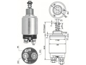 MAGNETI MARELLI 940113050110 solenoidinis jungiklis, starteris