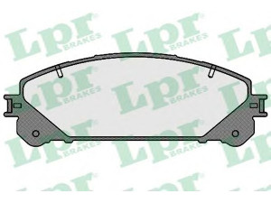 LPR 05P1691 stabdžių trinkelių rinkinys, diskinis stabdys 
 Techninės priežiūros dalys -> Papildomas remontas
044650E010, 0446548150, 0446548160