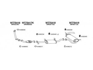 VENEPORTE 750072 išmetimo sistema 
 Išmetimo sistema -> Išmetimo sistema, visa