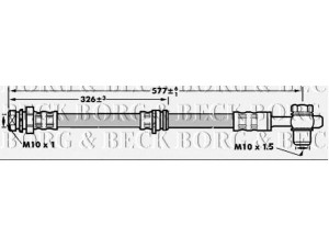 BORG & BECK BBH6898 stabdžių žarnelė 
 Stabdžių sistema -> Stabdžių žarnelės
1K0611701, 1K0611701B, 1K0 611 701