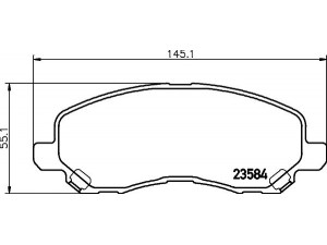 HELLA PAGID 8DB 355 014-131 stabdžių trinkelių rinkinys, diskinis stabdys 
 Techninės priežiūros dalys -> Papildomas remontas
5191231AA, 68035576AA, 68035576AB