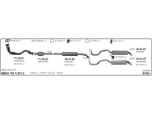 IMASAF 573000050 išmetimo sistema 
 Išmetimo sistema -> Išmetimo sistema, visa