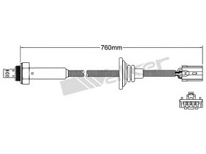 WALKER PRODUCTS 250-24541 lambda jutiklis 
 Išmetimo sistema -> Jutiklis/zondas
30618049, 30630132