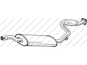 BOSAL 282-307 vidurinis duslintuvas 
 Išmetimo sistema -> Duslintuvas
82 428 292