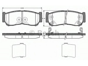 BOSCH 0 986 TB2 978 stabdžių trinkelių rinkinys, diskinis stabdys 
 Techninės priežiūros dalys -> Papildomas remontas
583022BA00, 583022BA20