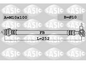 SASIC 6606151 stabdžių žarnelė 
 Stabdžių sistema -> Stabdžių žarnelės
46210JD620