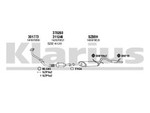 KLARIUS 820071U išmetimo sistema 
 Išmetimo sistema -> Išmetimo sistema, visa