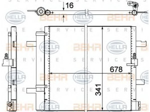 HELLA 8FC 351 319-411 kondensatorius, oro kondicionierius 
 Oro kondicionavimas -> Kondensatorius
4G0 260 403 A, 4G0 260 403 B