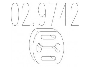 MTS 02.9742 atraminis buferis, triukšmo slopintuvas 
 Išmetimo sistema -> Surinkimo dalys -> Atskiros surinkimo dalys -> Guminė apsauga
175568