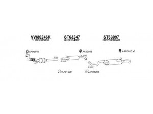 VENEPORTE 800336 išmetimo sistema 
 Išmetimo sistema -> Išmetimo sistema, visa