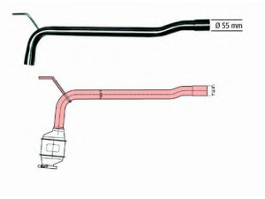 HJS 91 11 1504 remonto vamzdis, katalizatorius 
 Išmetimo sistema -> Išmetimo vamzdžiai
(028.131.089 AX), (028.131.089 EX)