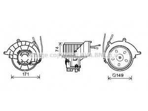 AVA QUALITY COOLING OL8629 elektrovariklis, vidinis pūtiklis 
 Šildymas / vėdinimas -> Orpūtė/dalys
1845003, 1845065, 1845101, 9117606