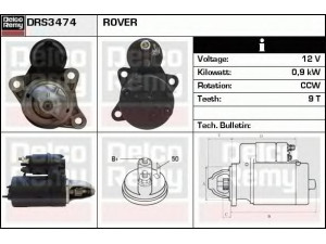 DELCO REMY DRS3474 starteris 
 Elektros įranga -> Starterio sistema -> Starteris
NAD10024, NAD10034, NAD100740, NAD100750