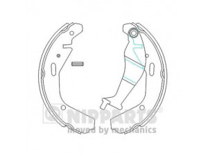 NIPPARTS N3508028 stabdžių trinkelių komplektas 
 Techninės priežiūros dalys -> Papildomas remontas
53200-84E00, 53200-86G00