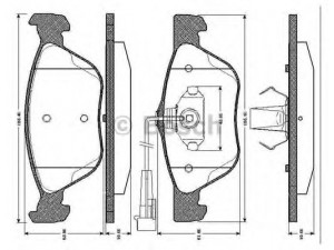 BOSCH 0 986 TB2 286 stabdžių trinkelių rinkinys, diskinis stabdys 
 Techninės priežiūros dalys -> Papildomas remontas
71713143, 77362222, 9947936, 9947955